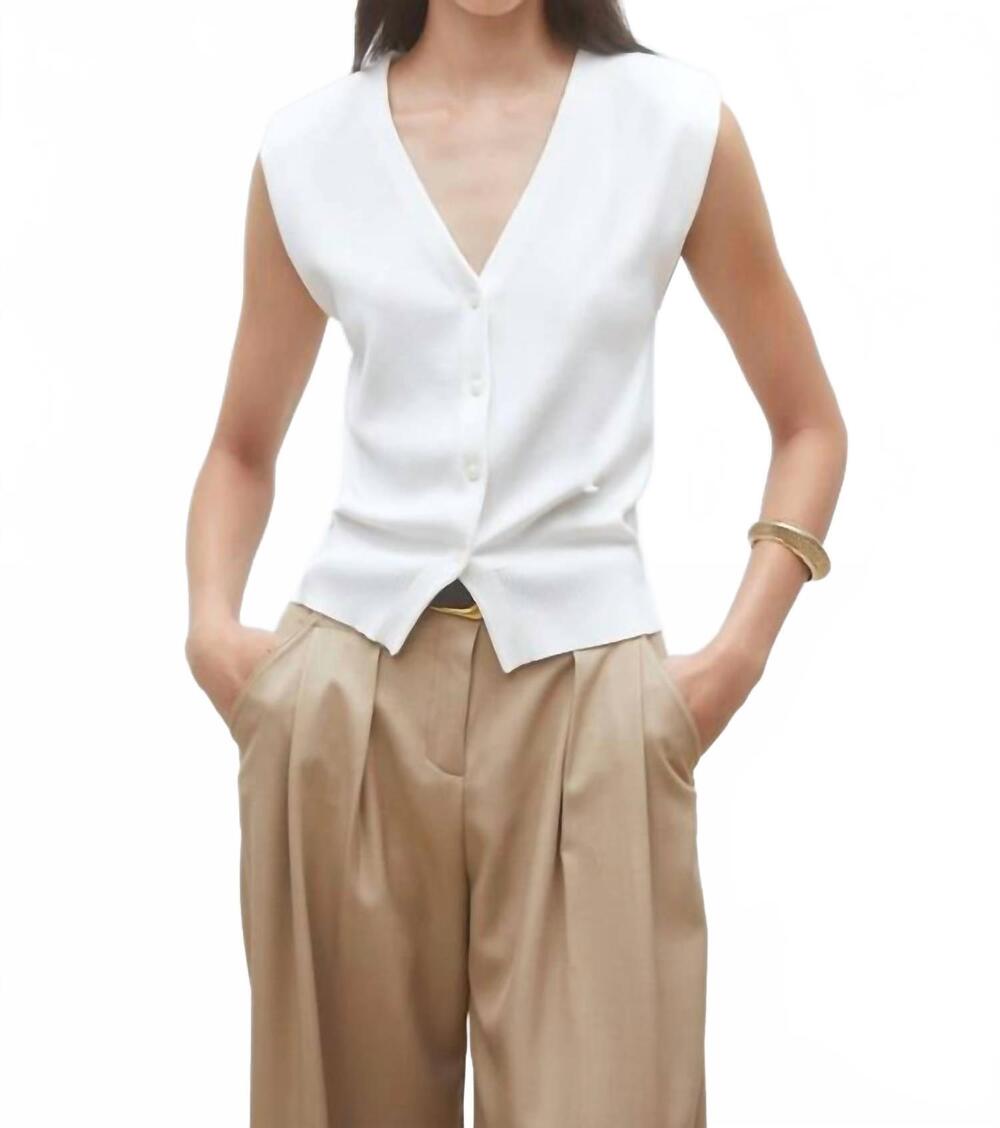 NEW SUNCOO gilem vest in blanc